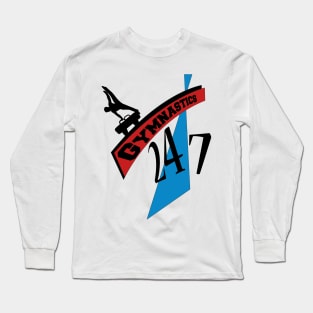 24/7 tee red  and blue Long Sleeve T-Shirt